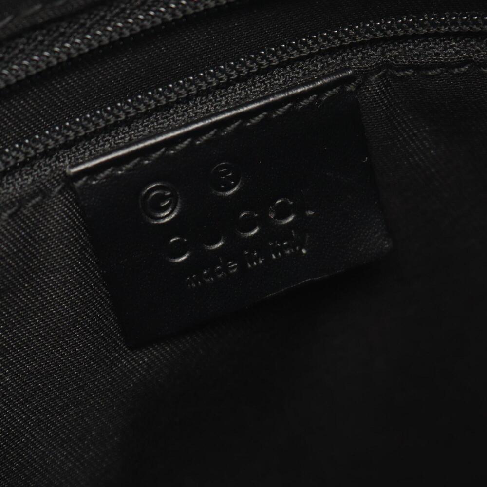 GUCCI Authentic Black Leather Shoulder Bag - Picture 4 of 9
